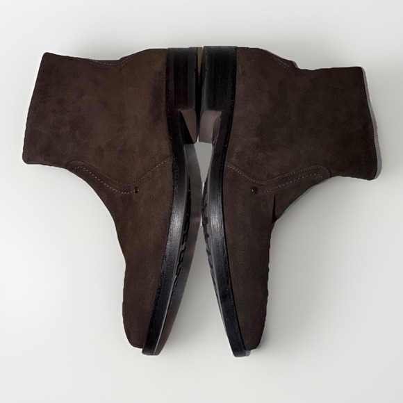 Johnston & Murphy J&M 1850 Brown Suede Zip Boots Men's Size 11 M Style #59-11942 - Picture 4 of 9